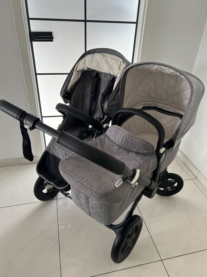 Bugaboo Donkey 2 Geschwisterwagen/Zwillingswagen Grey M Twin/duo in Solingen