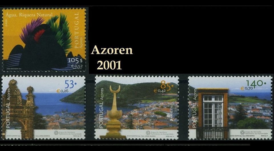 50 tolle Briefmarken Azoren Madeira Portugal_Schiffe Blumen Städt in Augsburg