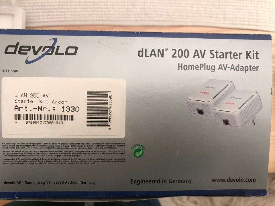 Devolo dLAN 200 AV Starter Kit - Highspeed Netzwerk in Ingolstadt