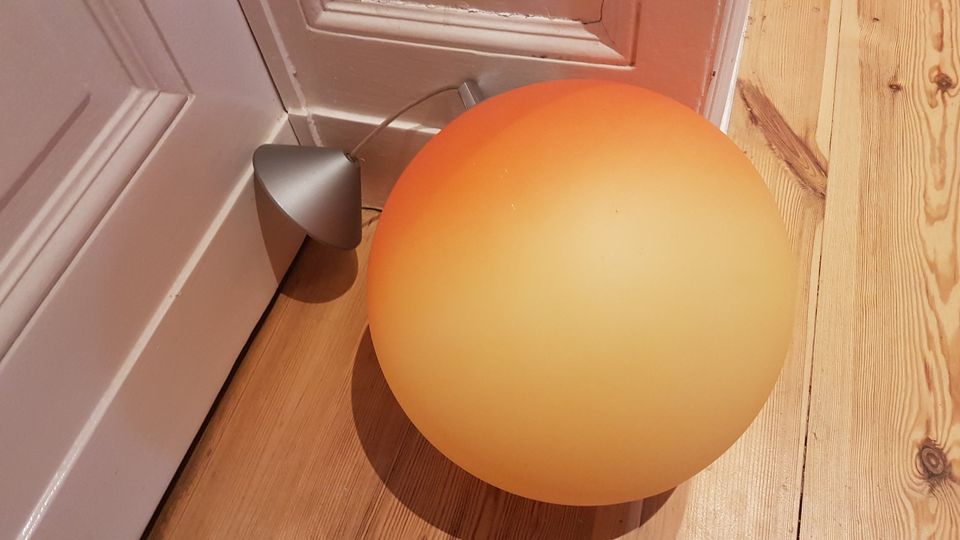 70er Jahre Retro Lampe Kugel Pendel Leuchte in Orange Panton Ära in Berlin