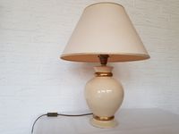 Le Dauphin Tisch-Lampe Leuchte Keramik Vintage Antik weiß gold Kiel - Hassee-Vieburg Vorschau