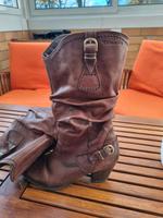 Tamaris Lederstiefel Braun Gr.38 Hessen - Haina Vorschau