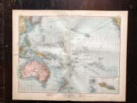 Alte XXL Landkarte um 1900: die Inseln des pazifischen Ozeans München - Altstadt-Lehel Vorschau