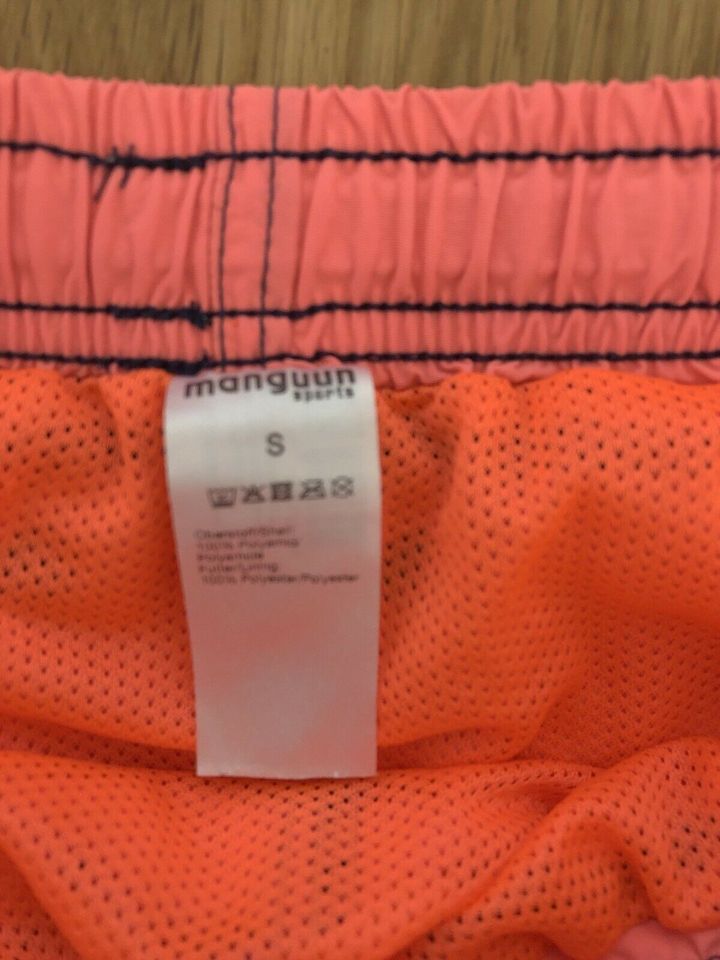 Badeshorts Jungen Mädchen Damen Herren, Gr. S neonorange manguun in Koblenz