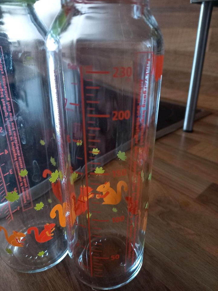 2 NUK Glasflaschen wie neu plus Sauger originalverpackt in Schönfels Gem Lichtentanne