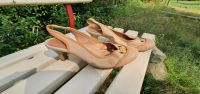 Pumps Damenschuhe Gr.38 Vintage 1950er retro beige Brandenburg - Potsdam Vorschau