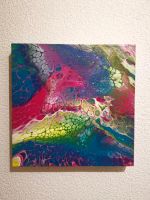 Acrylic pouring | „cell“ bemalte Leinwand Bayern - Eckental  Vorschau