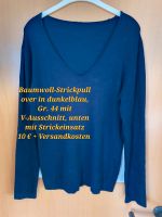 Baumwollpullover in XXL, dunkelblau, mit V-Ausschnitt Nordrhein-Westfalen - Emsdetten Vorschau