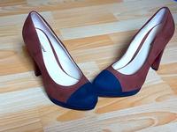 blau braune Wilderlederimitat High Heels Plateauschuhe Baden-Württemberg - Konstanz Vorschau