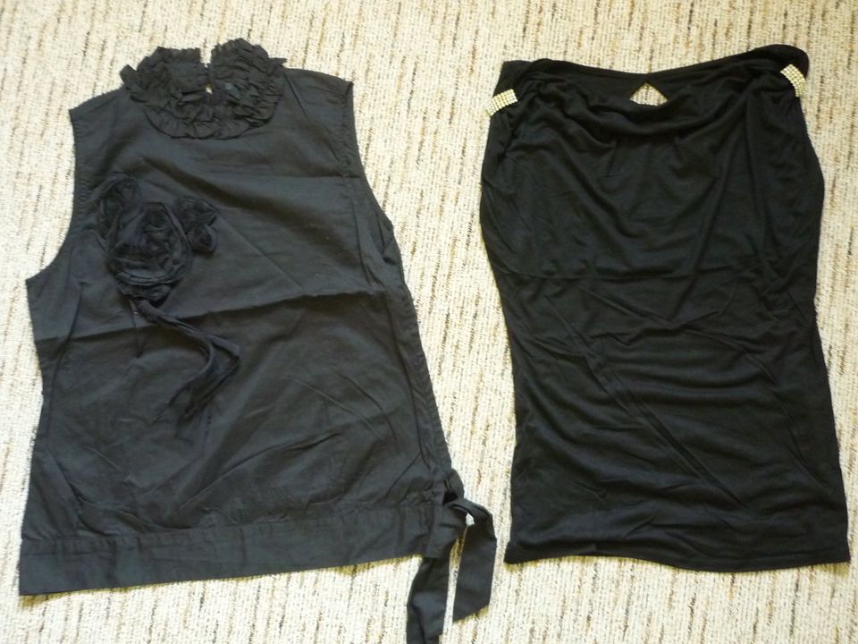 Tops Bluse Shirt schwarz Damen Gr. 36, 38 in Putzkau
