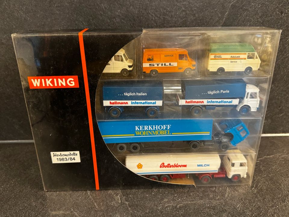 Wiking Sondermodelle Werbepackung OVP Lkw Modellauto Eisenbahn in Eich