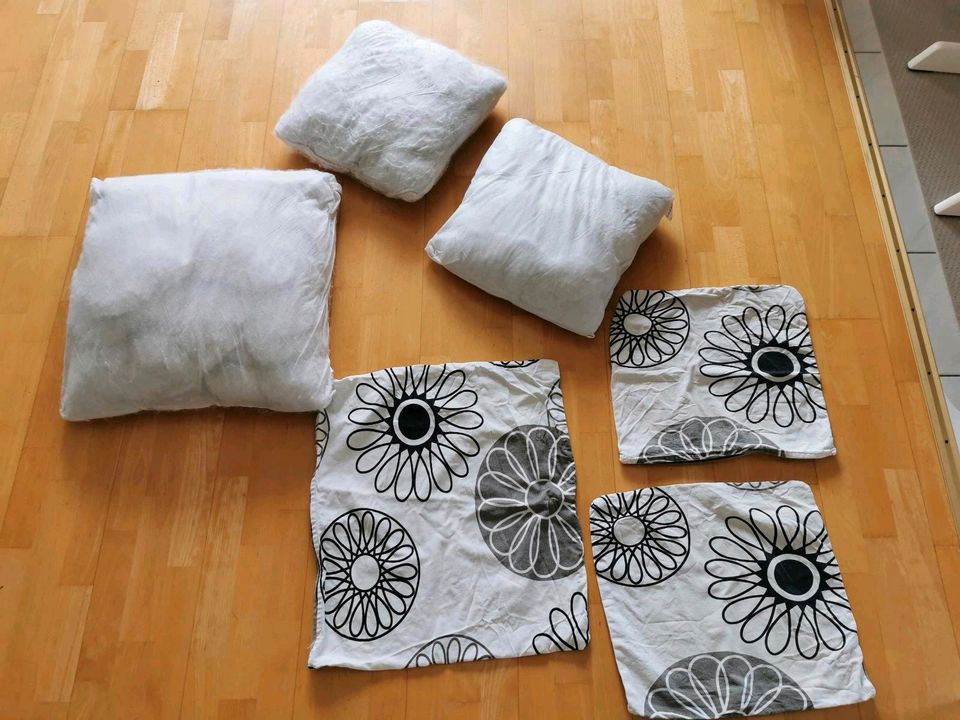 ❤️ Sofakissen couch Kissen Depot grau weiss schwarz gemustert in Bühl