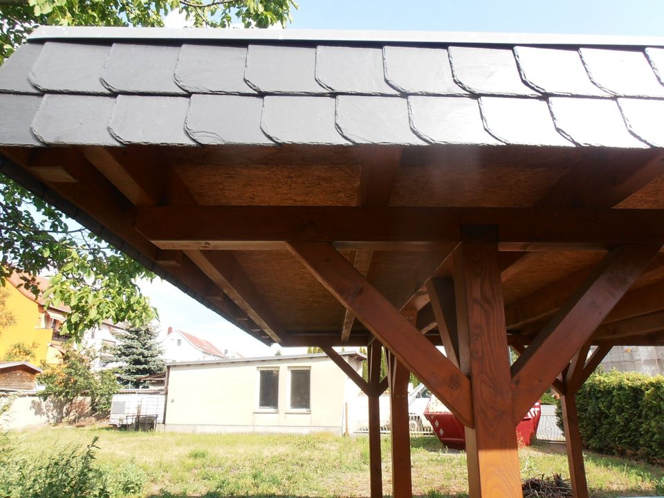 Carport Unterstand Gartenhaus Terrassendach Holzbau Pooldach in Weinböhla