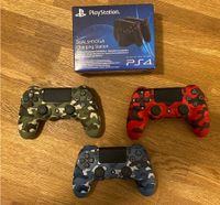 3x PlayStation 4 Controller Camouflage Rot/Blau/Grün Berlin - Steglitz Vorschau