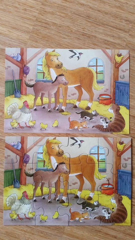 Ravensberger Kinderpuzzle: Glückliche Tierfamilien, 2x12, 3+ in Wyk