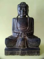 Buddha sitzend, Holz Geschnitzt, Asien - Thailand Frankfurt am Main - Nieder-Eschbach Vorschau