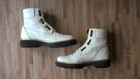 GEOX Schnürboots Stiefel Damen - 38,5 - weiß gold Nordrhein-Westfalen - Dormagen Vorschau