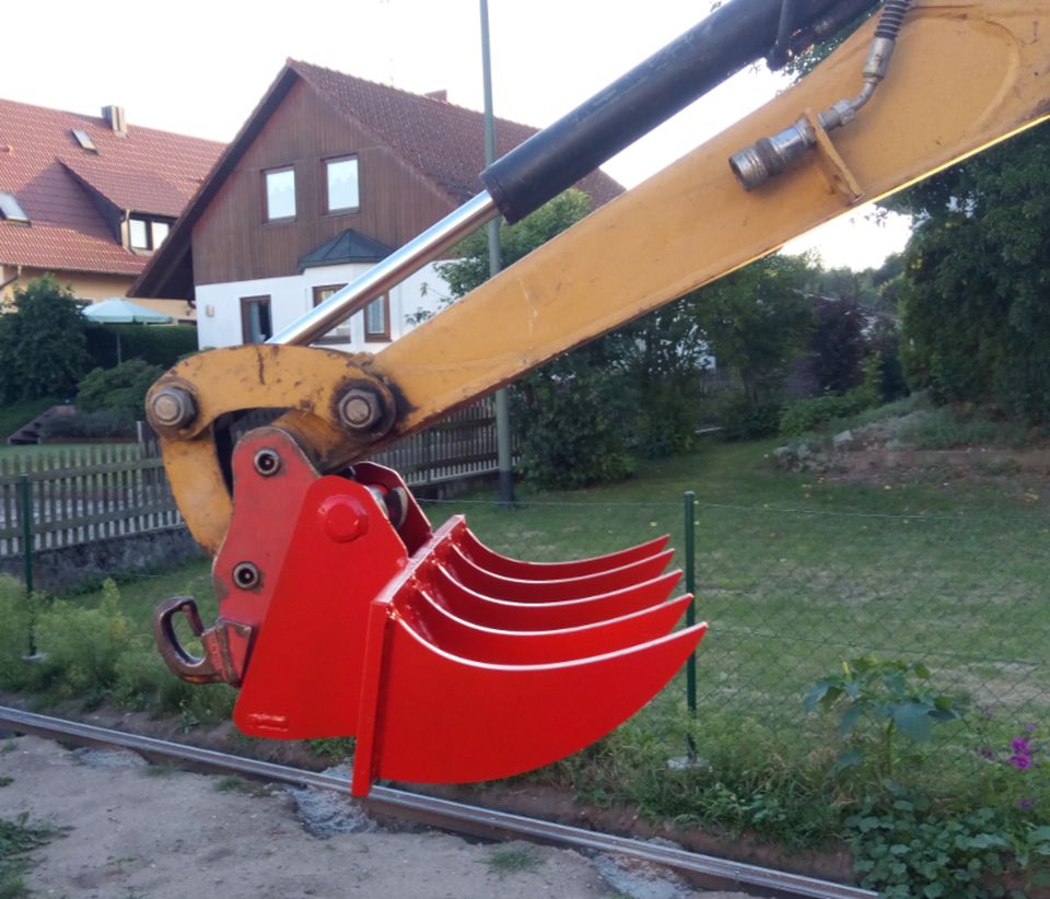 Roderechen MS03 Wurzelrechen Minibagger Rechen Harke 120 cm in Maxhütte-Haidhof