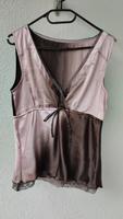 Rose braune Satin Top Unikat Vintage süß verspielt Spitze Bayern - Fürth Vorschau