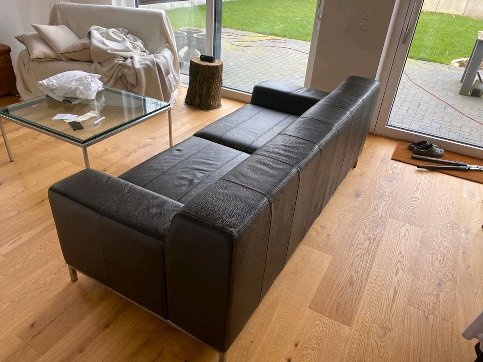 Sofa / Couch Kunstleder braun- so gut wie neu in Hambergen