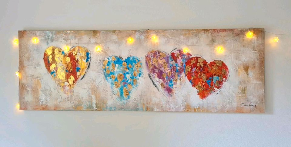 Handgemaltes Acryl- Gemälde "Color my Heart" von Marc Kuang in Wackernheim