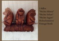 3 Affen*Nichts Hören*Nichts Sehen*Nichts Sagen*Vintage*Holzfigur Köln - Ossendorf Vorschau