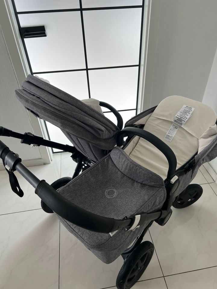 Bugaboo Donkey 2 Geschwisterwagen/Zwillingswagen Grey M Twin/duo in Solingen