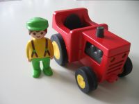 PLAYMOBIL  123  TRAKTOR mit Bauer Geobra 1990 wie NEU Essen - Essen-Kettwig Vorschau