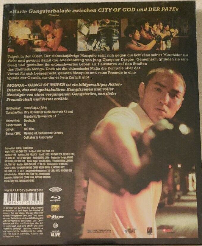 Blu Ray Monga - Gangs of Taipeh  Gangsterfilm Action Drama in Berlin