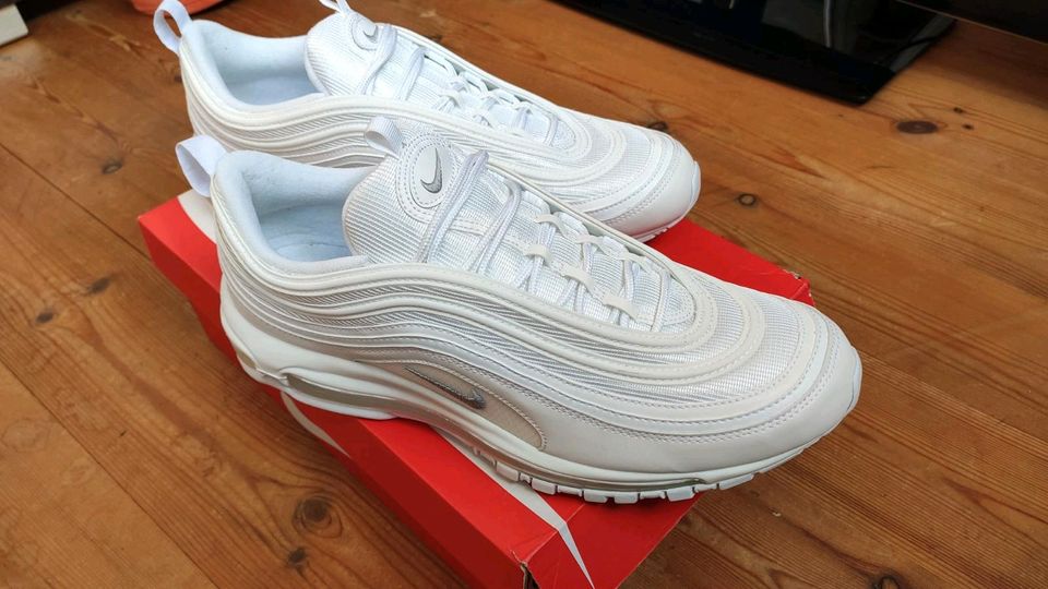 Nike Air Max 97 Weiß Grau Gr 47.5 US 13 Neu in Hamburg