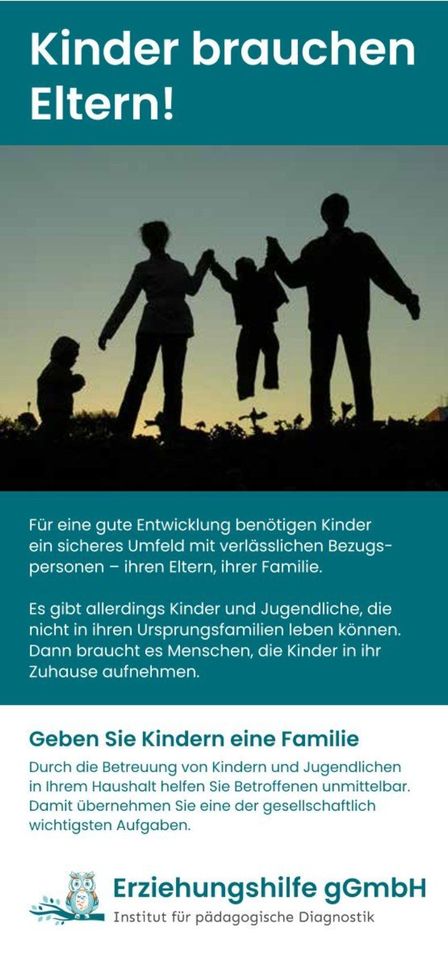 Familien mit pädagogischen Fachkräften gesucht in Euskirchen