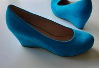 Graceland Wedges / Pumps Keilabsatz türkis Velours Thüringen - Jena Vorschau