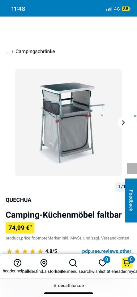 Decathlon Camping Küche neu in Schwaig