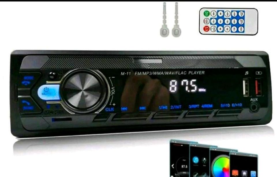 Autoradio bluetooth Autoradio Freisprechen Usb Aux Sd Neu ✅ in Korschenbroich