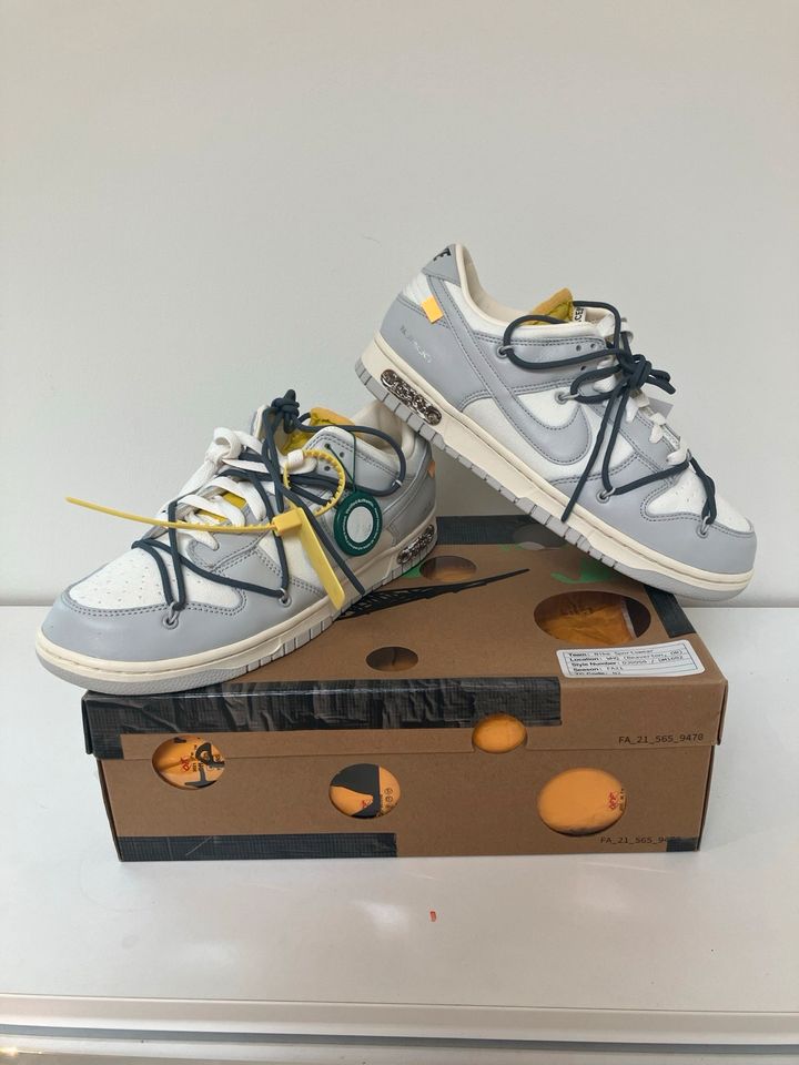 Nike Dunk Low Off White Lot 41 in Halle
