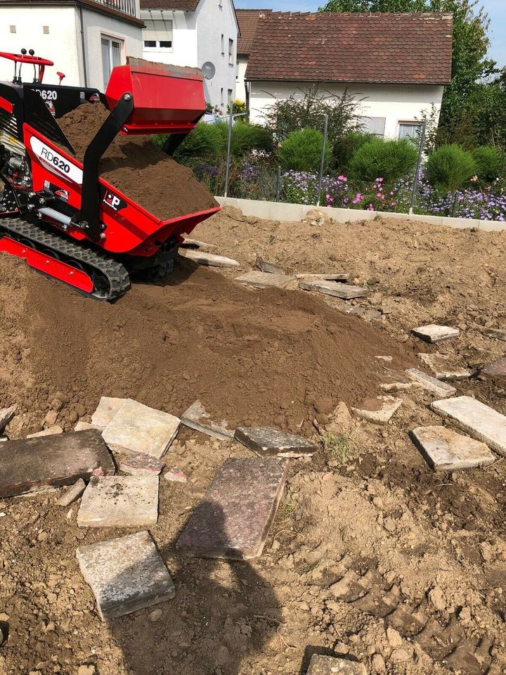 Dumper, Kettendumper,  Baumaschinen, mieten, Anmieten, Vermietung in Groß-Umstadt