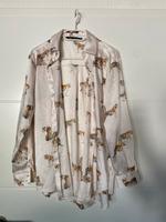 Zara Bluse Hemd mit Tiger creme XS Baden-Württemberg - Königsbach-Stein  Vorschau