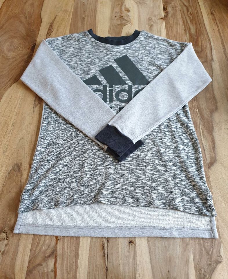 Adidas! Longsleeve! Gr. S! Langarmshirt! grau-meliert! in Oettingen in Bayern