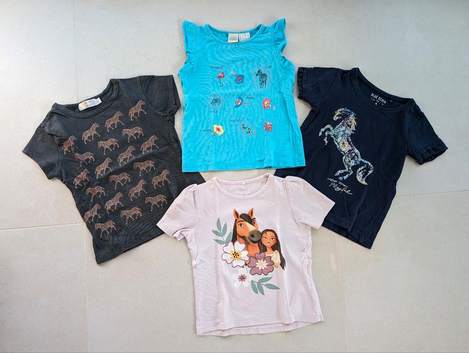 Mädchen-T-Shirts Gr.98 (Name it, Blue Seven, Bob, African Safari) in Heppenheim (Bergstraße)