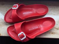 Birkenstock Schuhe , Gr. 37/38 , Farbe : Rot Hessen - Schaafheim Vorschau