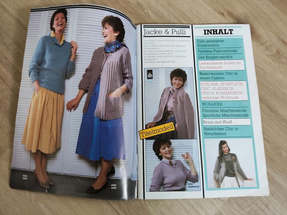 Zeitschriften Handarbeiten Stricken 1982 Diana Esslinger Wolle in Karlstein