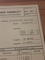 Pierburg Vergaser-Kennblatt Citroen GS Birotor Autom. Niedersachsen - Osnabrück Vorschau