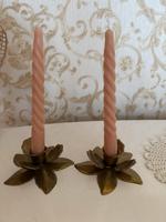 2 Messing Kerzenhalter Blume Vintage Hessen - Sinn Vorschau
