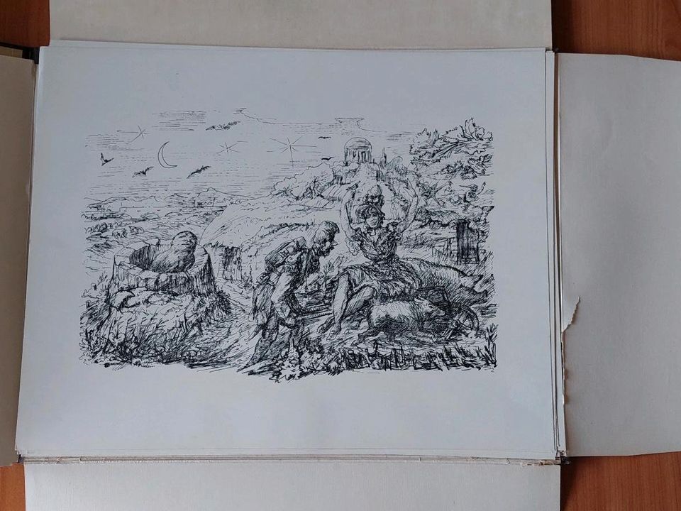 13 Original-Lithographien von Alfred Kubin, signiert in Redwitz a d Rodach