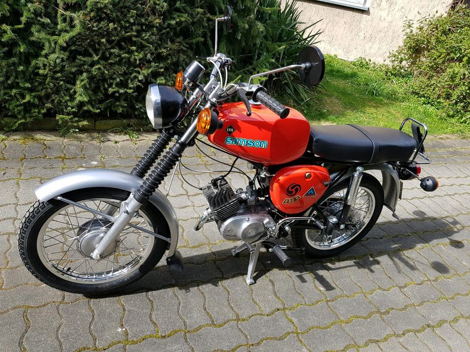 Simson S50 Bj 1978 Neuaufbau 12 Volt Vape KBA Papiere in Netzschkau