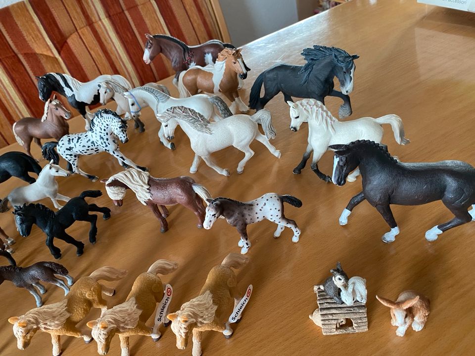 Schleich Pferde/Ponys, Pferdehof(42103), mobile Tierklinik(42370) in Giengen an der Brenz