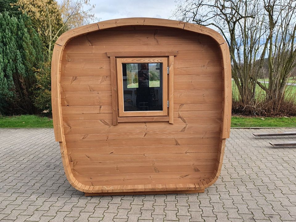 Sauna  Gartensauna 4m NEU Holzofen 16 KW am Lager Thermoholz in Hüllhorst