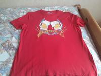 Herren T-Shirt Rot XL mit Motto neuwertig Nordrhein-Westfalen - Mönchengladbach Vorschau
