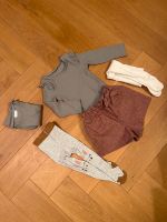 Outfit von Next in Gr.80/ Paperbag-Shorts in Beere +2 graue Bodys Nordrhein-Westfalen - Bergneustadt Vorschau