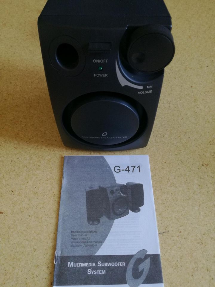 Multimedia Subwoofer System G-471, 230V~, 3,5mm Buchse, Lautsprec in Mecklenbeck